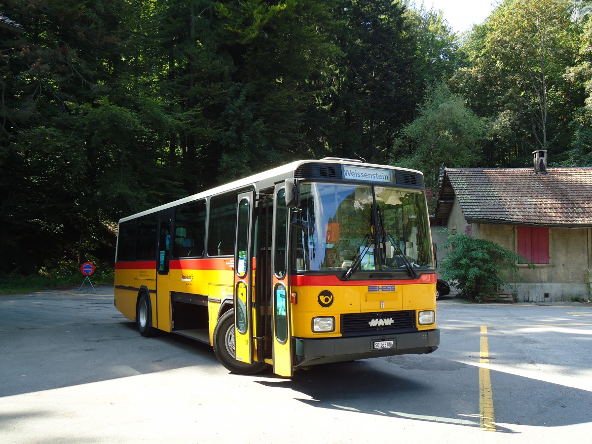 (146'788) - Flury, Balm - SO 163'884 - NAW/Hess (ex Steiner, Altb�ron Nr. 11) am 31. August 2013 beim Bahnhof Oberdorf