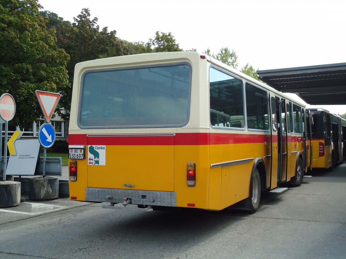 (146'931) - Wegm�ller, Bern - Nr. 12/BE 530'697 - FBW/T�scher (ex Grob, Glattfelden; ex FBW-Club, M�nnedorf; ex Merkli&Solioz, Wetzikon; ex Stutz, Oberlunkhofen Nr. 12) am 1. September 2013 in Burgdorf, AMP