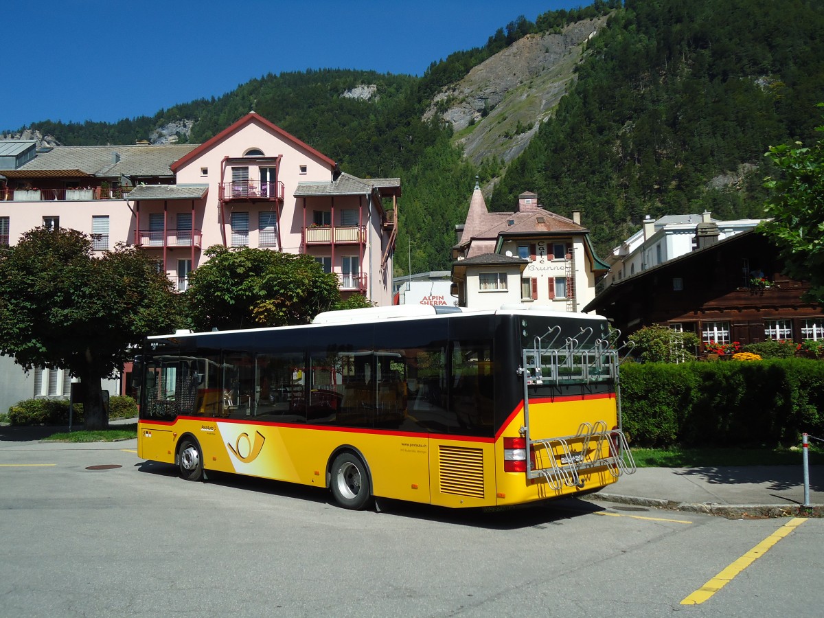 (147'007) - AVG Meiringen - Nr. 61/BE 422'461 - MAN/G�ppel am 2. September 2013 in Meiringen, Postautostation