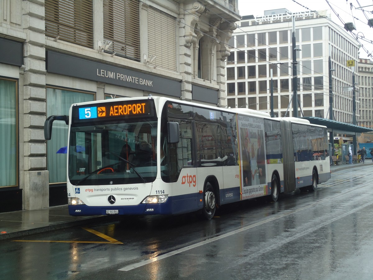 (147'139) - TPG Gen�ve - Nr. 1114/GE 960'864 - Mercedes am 16. September 2013 in Gen�ve, Bel-Air