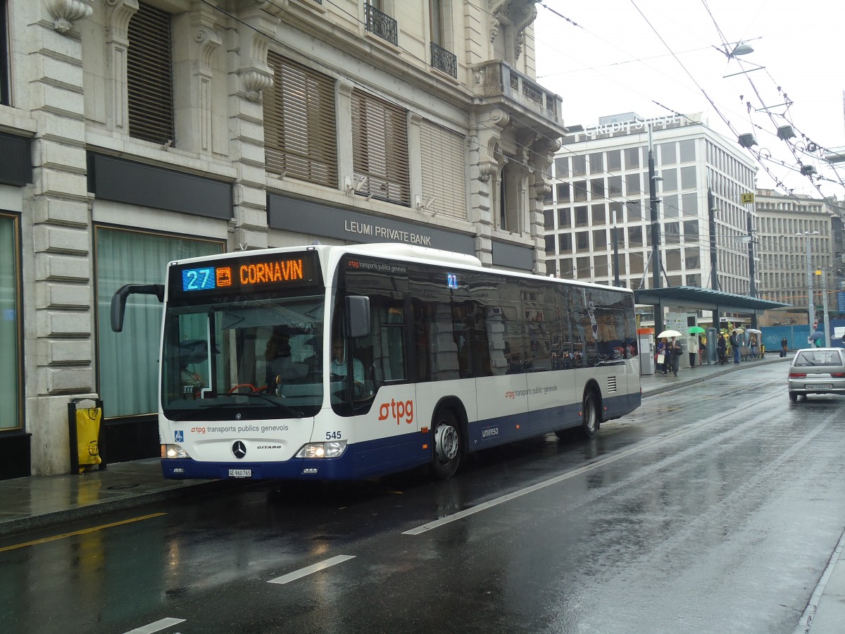 (147'158) - TPG Gen�ve - Nr. 545/GE 960'765 - Mercedes am 16. September 2013 in Gen�ve, Bel-Air