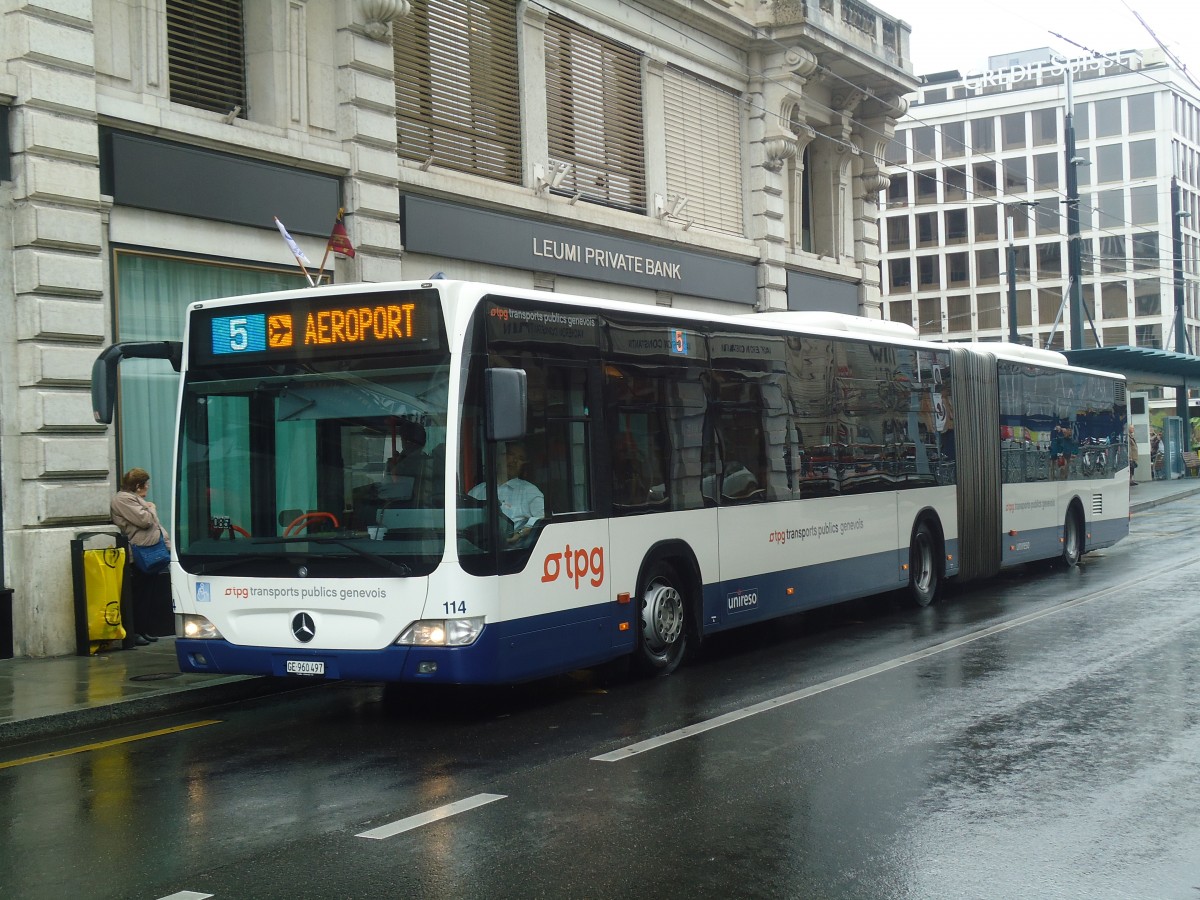 (147'173) - TPG Gen�ve - Nr. 114/GE 960'497 - Mercedes am 16. September 2013 in Gen�ve, Bel-Air