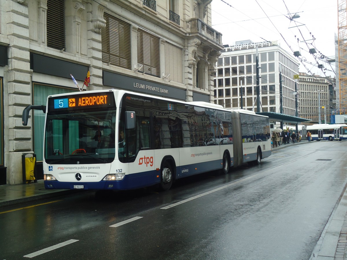 (147'185) - TPG Gen�ve - Nr. 132/GE 960'516 - Mercedes am 16. September 2013 in Gen�ve, Bel-Air