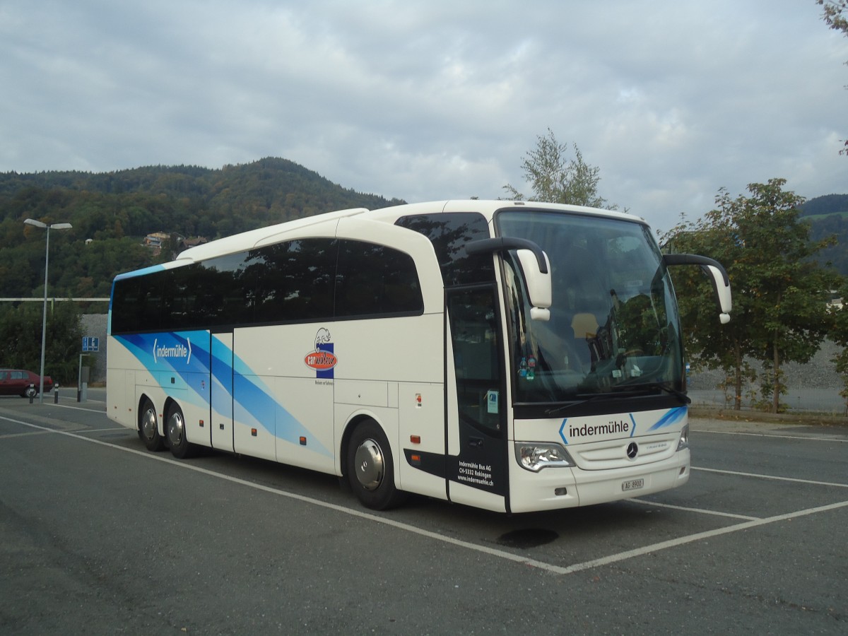 (147'363) - Inderm�hle, Rekingen - AG 8900 - Mercedes am 26. September 2013 in Thun, Seestrasse