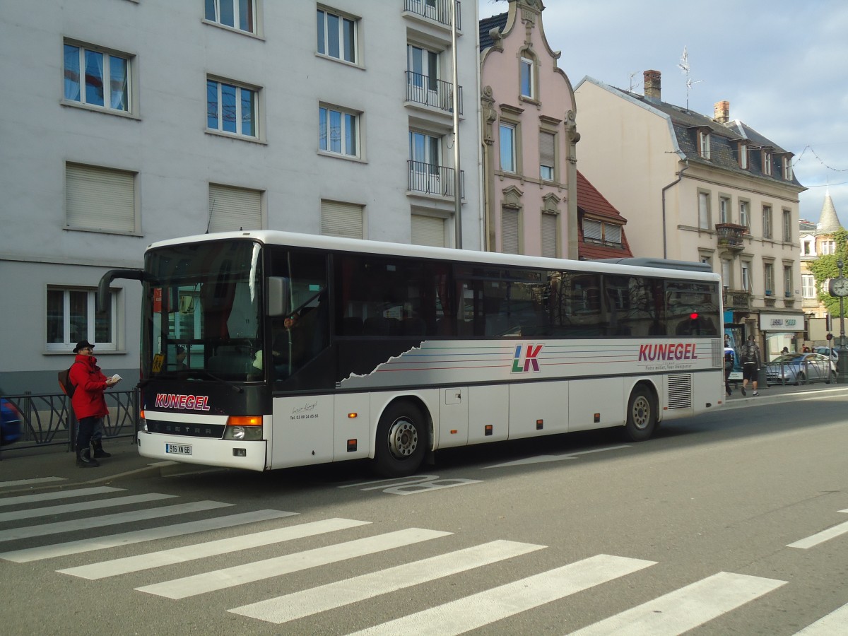 (148'208) - Kunegel, Colmar - 916 XN 68 - Setra am 7. Dezember 2013 in Colmar, Th��tre