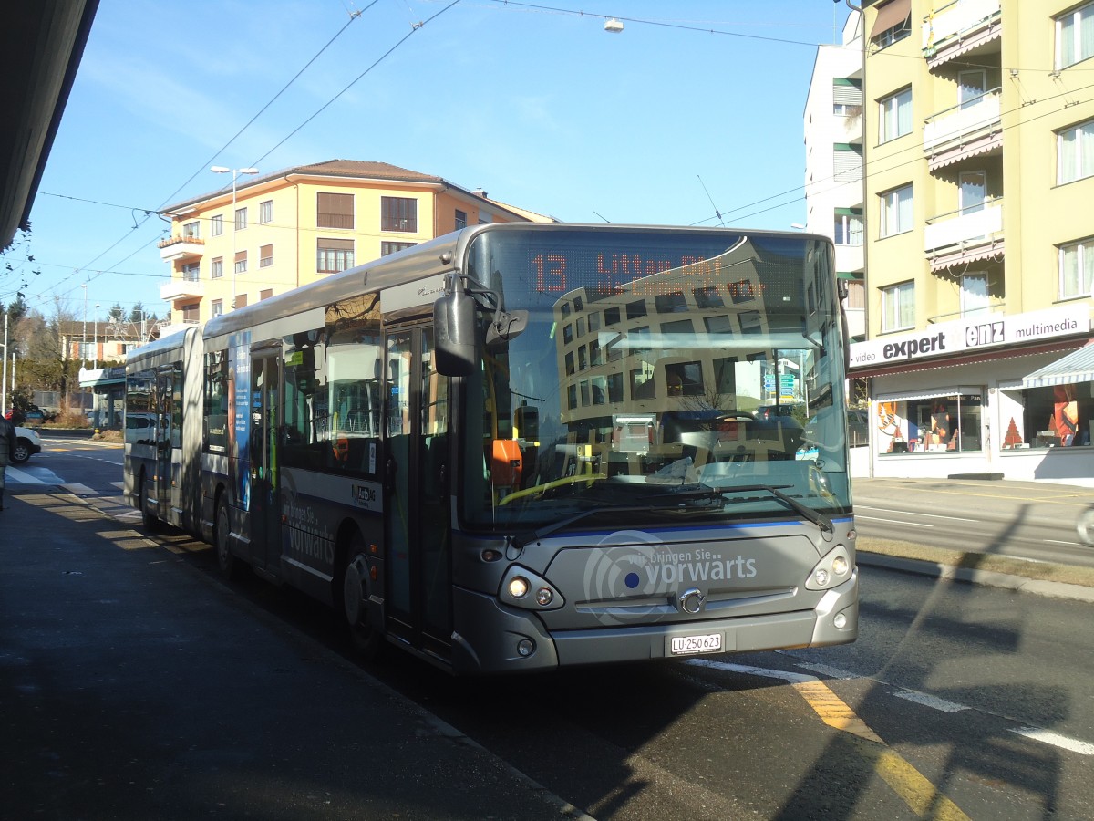 (148'530) - AAGR Rothenburg - Nr. 41/LU 250'623 - Irisbus am 27. Dezember 2013 in Emmenbr�cke, Sprengi