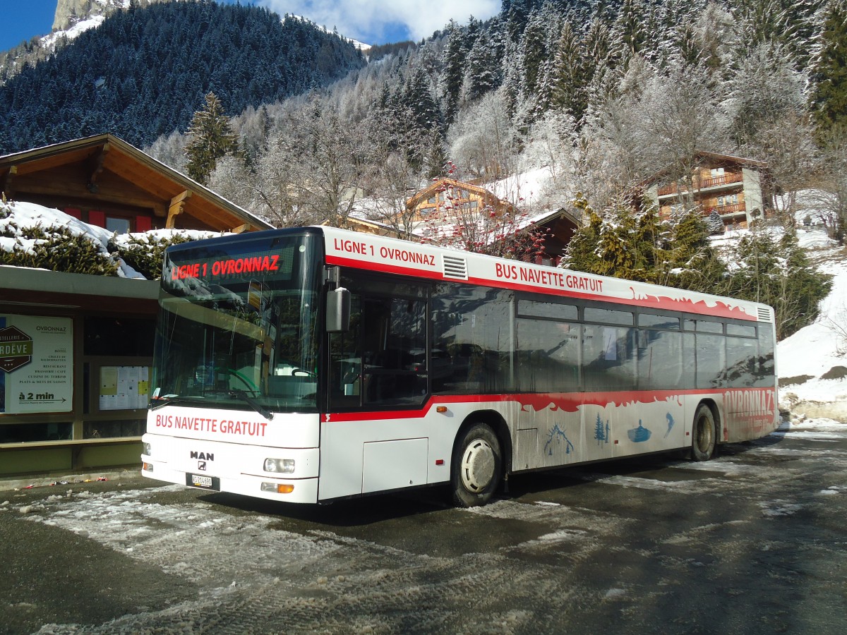 (148'569) - Buchard, Leytron - Nr. 99/VS 214'690 - MAN am 29. Dezember 2013 in Ovronnaz, La Crois�e