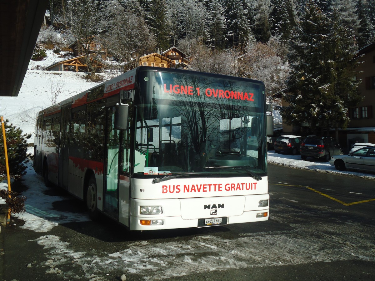 (148'570) - Buchard, Leytron - Nr. 99/VS 214'690 - MAN am 29. Dezember 2013 in Ovronnaz, La Crois�e