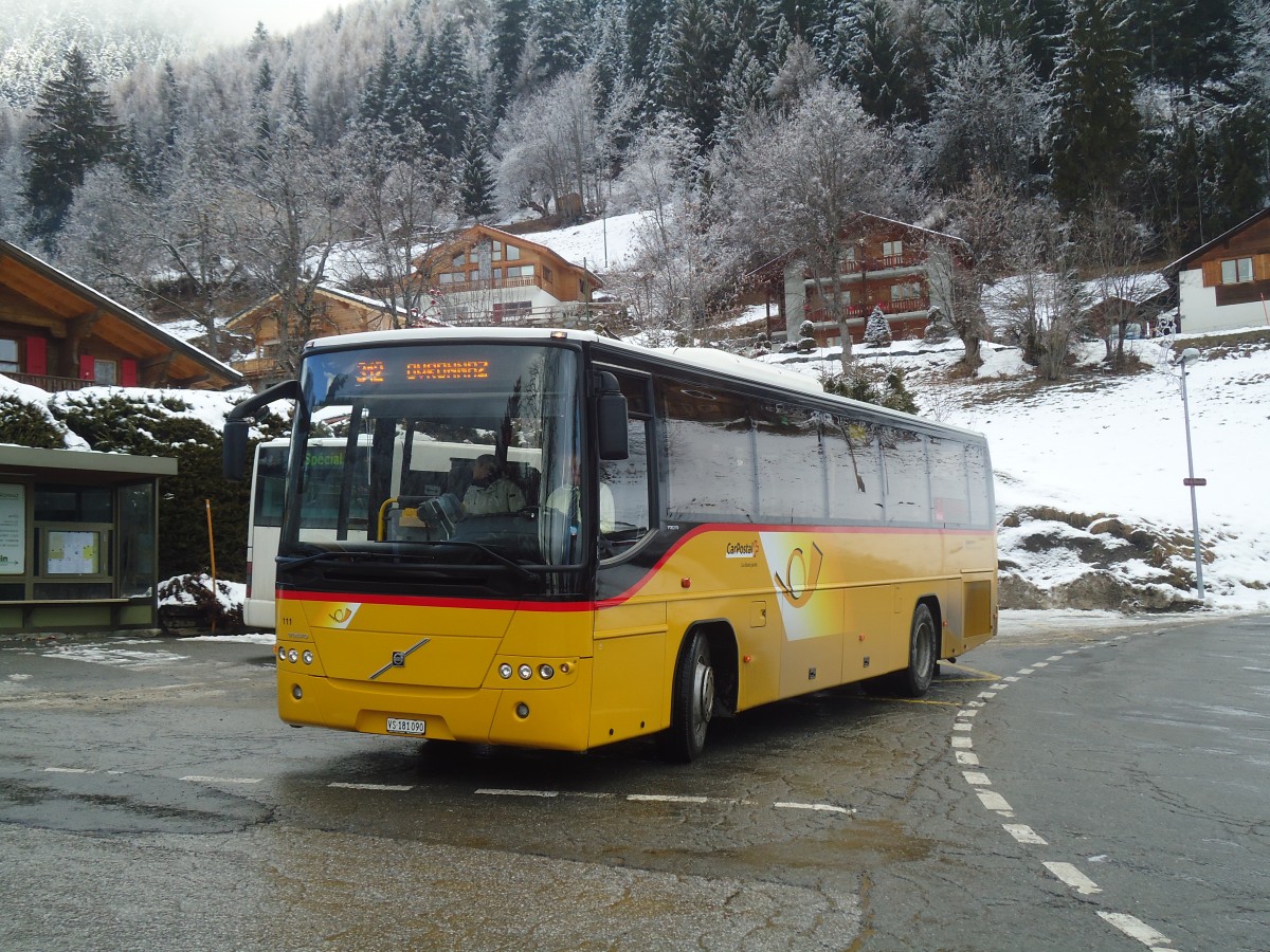 (148'579) - Buchard, Leytron - Nr. 111/VS 181'090 - Volvo am 29. Dezember 2013 in Ovronnaz, La Crois�e