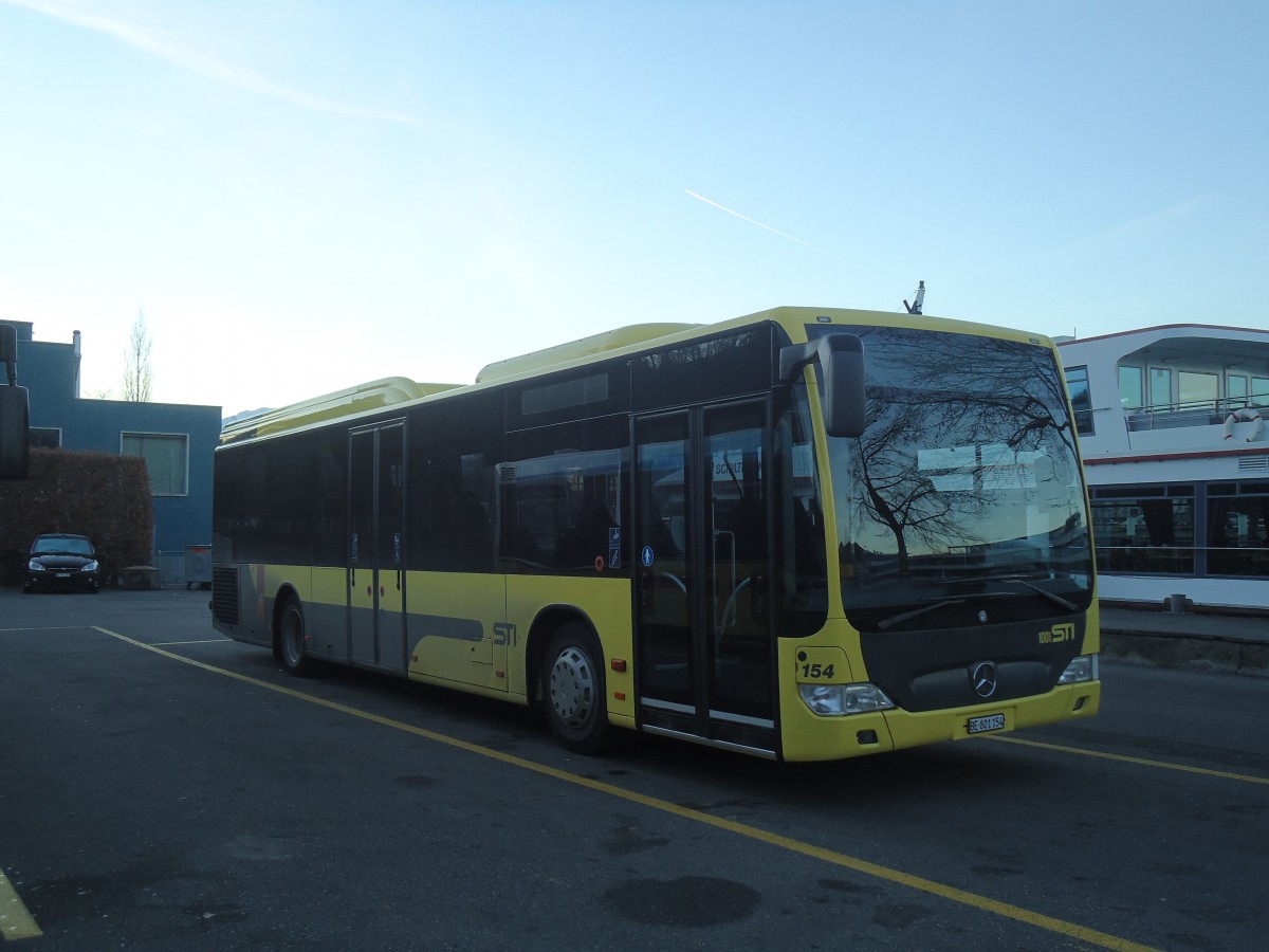 (148'599) - STI Thun - Nr. 154/BE 801'154 - Mercedes am 31. Dezember 2013 bei der Schiffl�ndte Thun