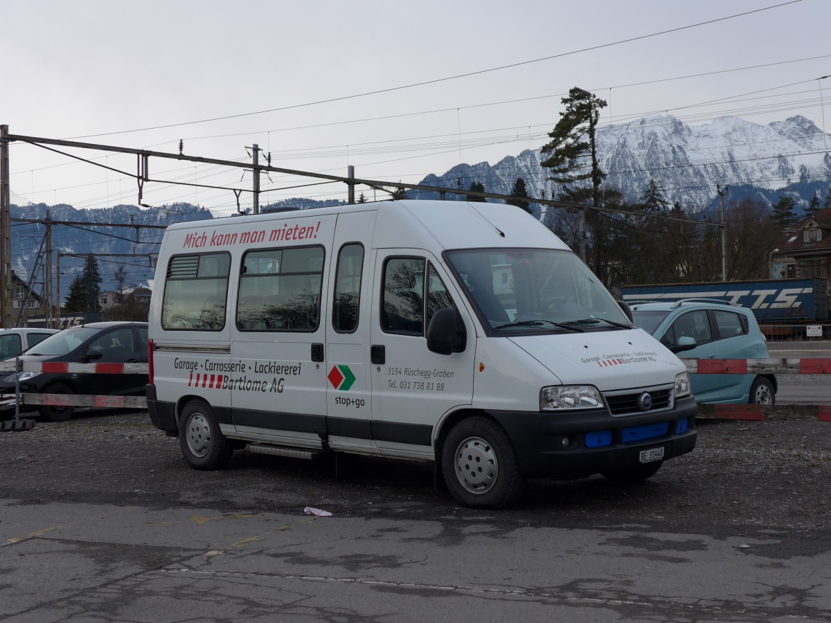(148'769) - Bartlome, R�schegg-Graben - BE 31'440 - Fiat am 8. Februar 2014 in Thun, Rosenau