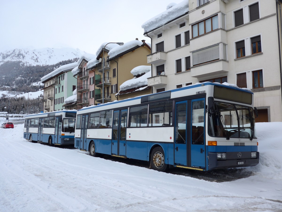 (148'797) - Meyer, G�schenen - UR 9346 - Mercedes (ex Gut, Binz Nr. 19) am 9. Februar 2014 beim Bahnhof Airolo