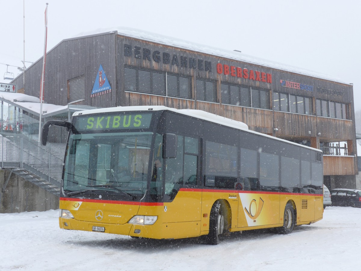 (149'086) - Fontana, Ilanz - Nr. 19/GR 94'574 - Mercedes am 1. M�rz 2014 in Obersaxen, Meierhof Talstation
