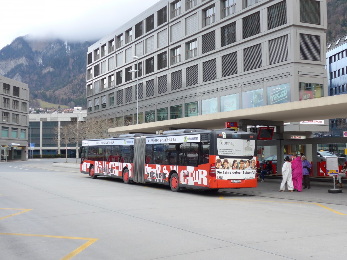 (149'144) - SBC Chur - Nr. 50/GR 155'850 - Mercedes am 1. M�rz 2014 beim Bahnhof Chur