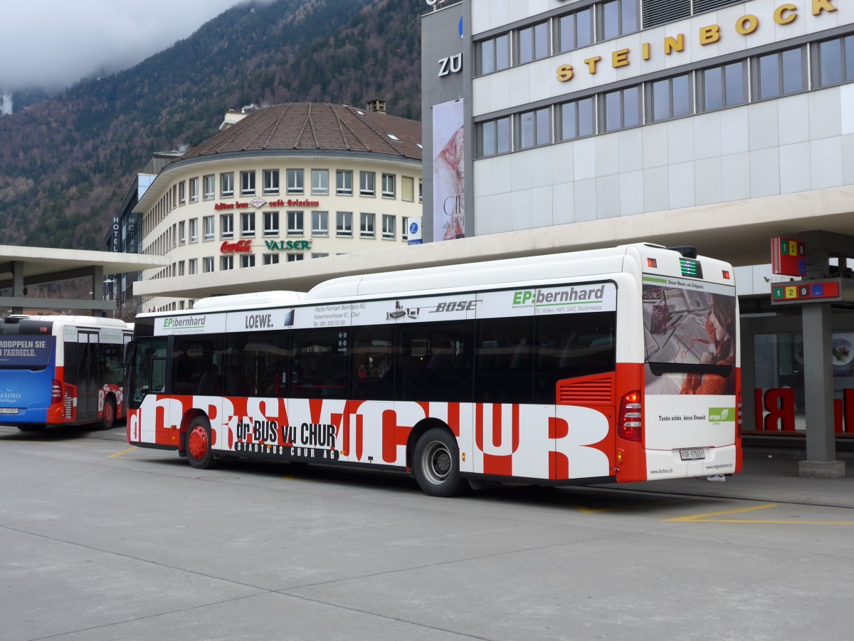 (149'147) - SBC Chur - Nr. 3/GR 97'503 - Mercedes am 1. M�rz 2014 beim Bahnhof Chur