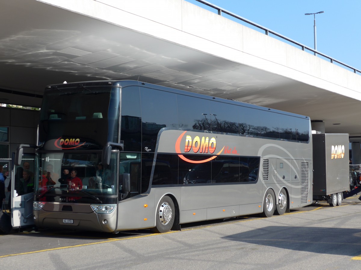 (149'182) - Domo, Glattbrugg - GL 2755 - Van Hool am 9. M�rz 2014 in Gen�ve, A�roport