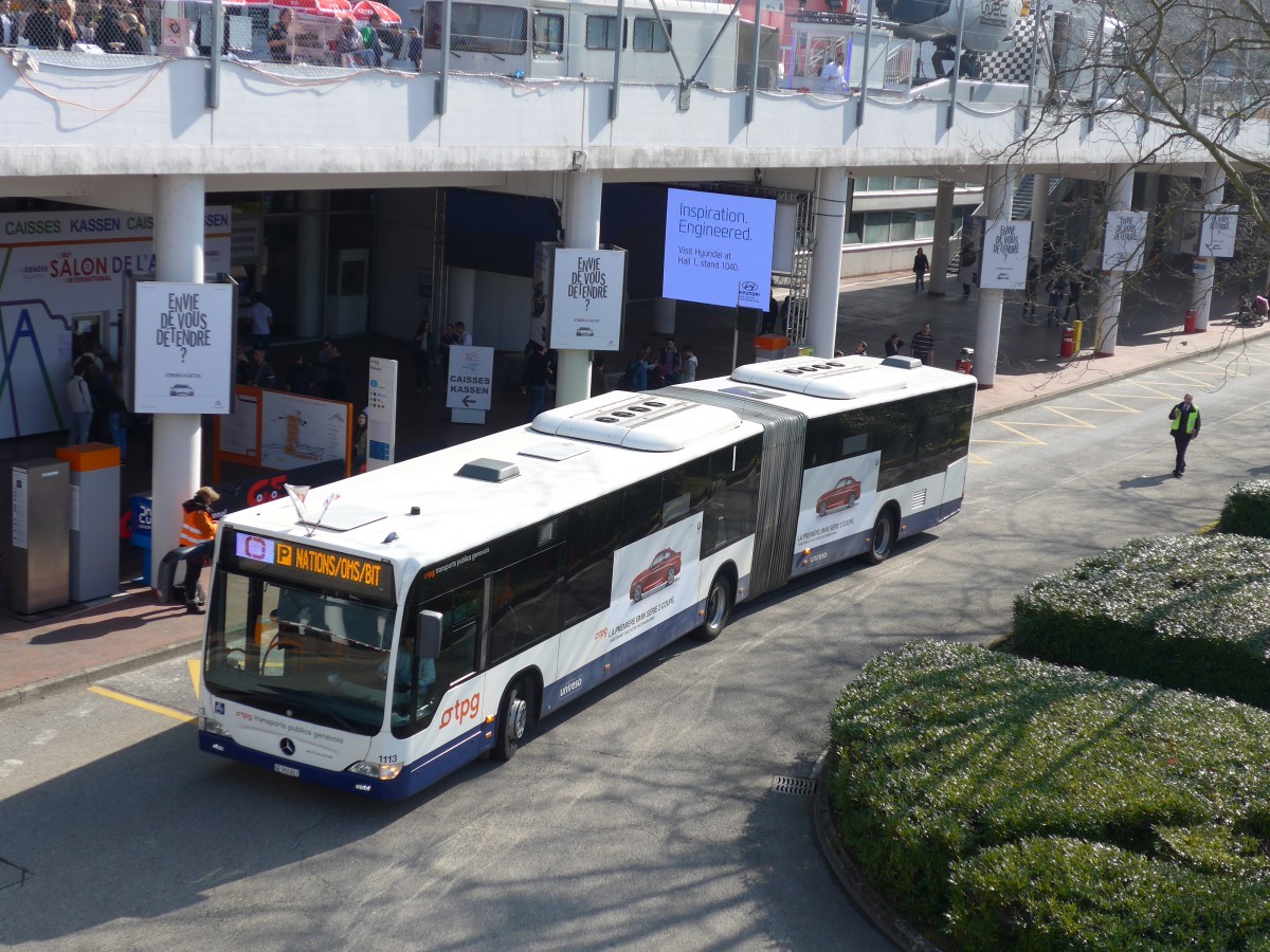 (149'191) - TPG Gen�ve - Nr. 1113/GE 960'863 - Mercedes am 9. M�rz 2014 in Gen�ve, Palexpo