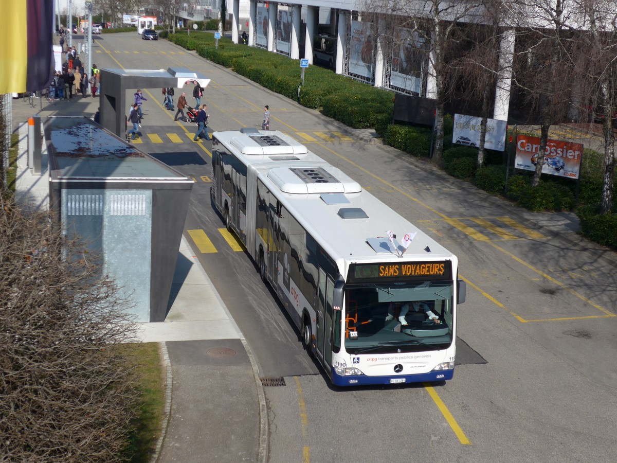 (149'193) - TPG Gen�ve - Nr. 1190/GE 961'264 - Mercedes am 9. M�rz 2014 in Gen�ve, Palexpo