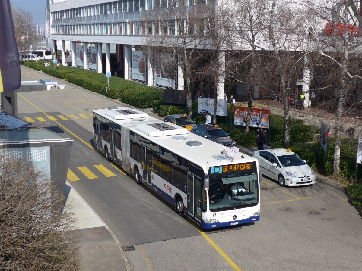 (149'200) - TPG Gen�ve - Nr. 1197/GE 961'271 - Mercedes am 9. M�rz 2014 in Gen�ve, Palexpo