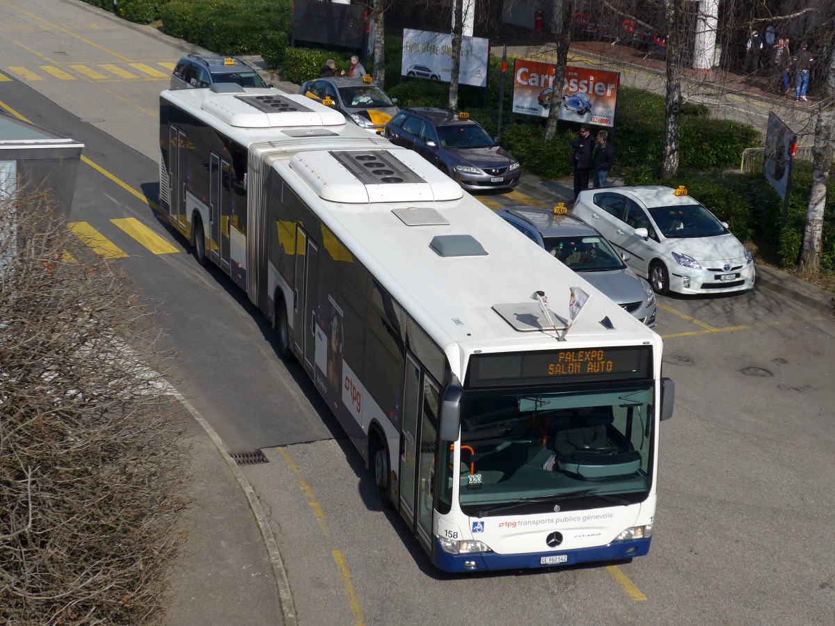 (149'207) - TPG Gen�ve - Nr. 158/GE 960'542 - Mercedes am 9. M�rz 2014 in Gen�ve, Palexpo