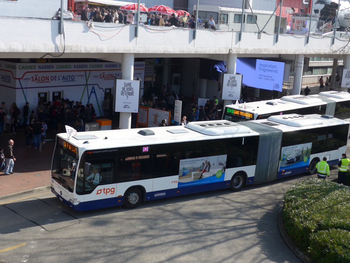 (149'212) - TPG Gen�ve - Nr. 1197/GE 961'271 - Mercedes am 9. M�rz 2014 in Gen�ve, Palexpo