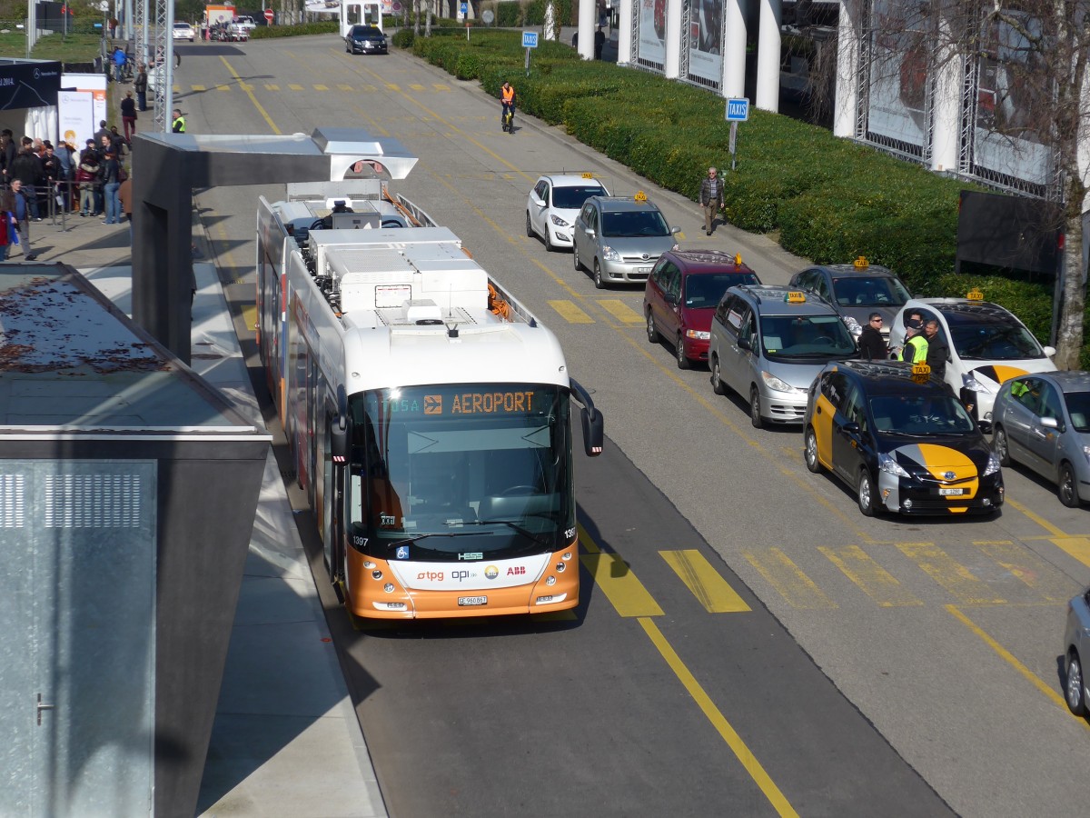 (149'222) - TPG Gen�ve - Nr. 1397/GE 960'867 - Hess/Hess TOSA am 9. M�rz 2014 in Gen�ve, Palexpo