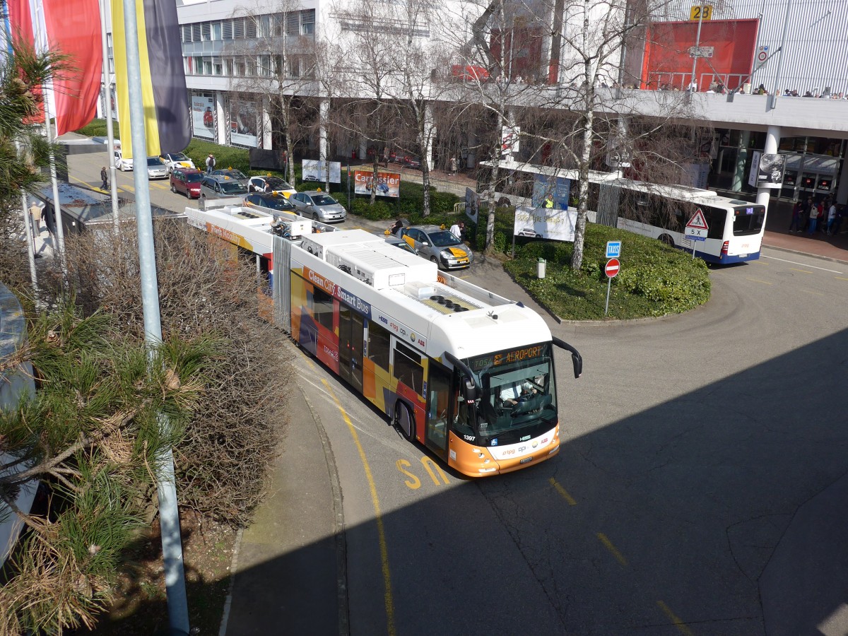 (149'224) - TPG Gen�ve - Nr. 1397/GE 960'867 - Hess/Hess TOSA am 9. M�rz 2014 in Gen�ve, Palexpo