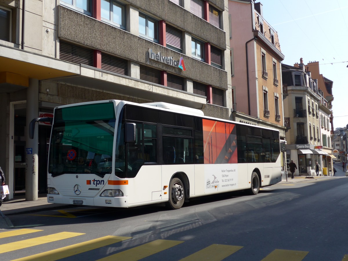 (149'231) - TPN Nyon - VD 558'011 - Mercedes am 9. M�rz 2014 beim Bahnhof Nyon
