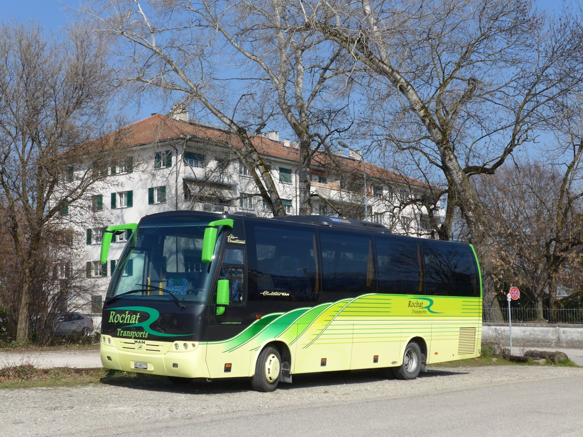 (149'237) - Rochat, Signy - VD 488'277 - MAN/Auw�rter (ex W�thrich, Liestal) am 9. M�rz 2014 beim Bahnhof Nyon