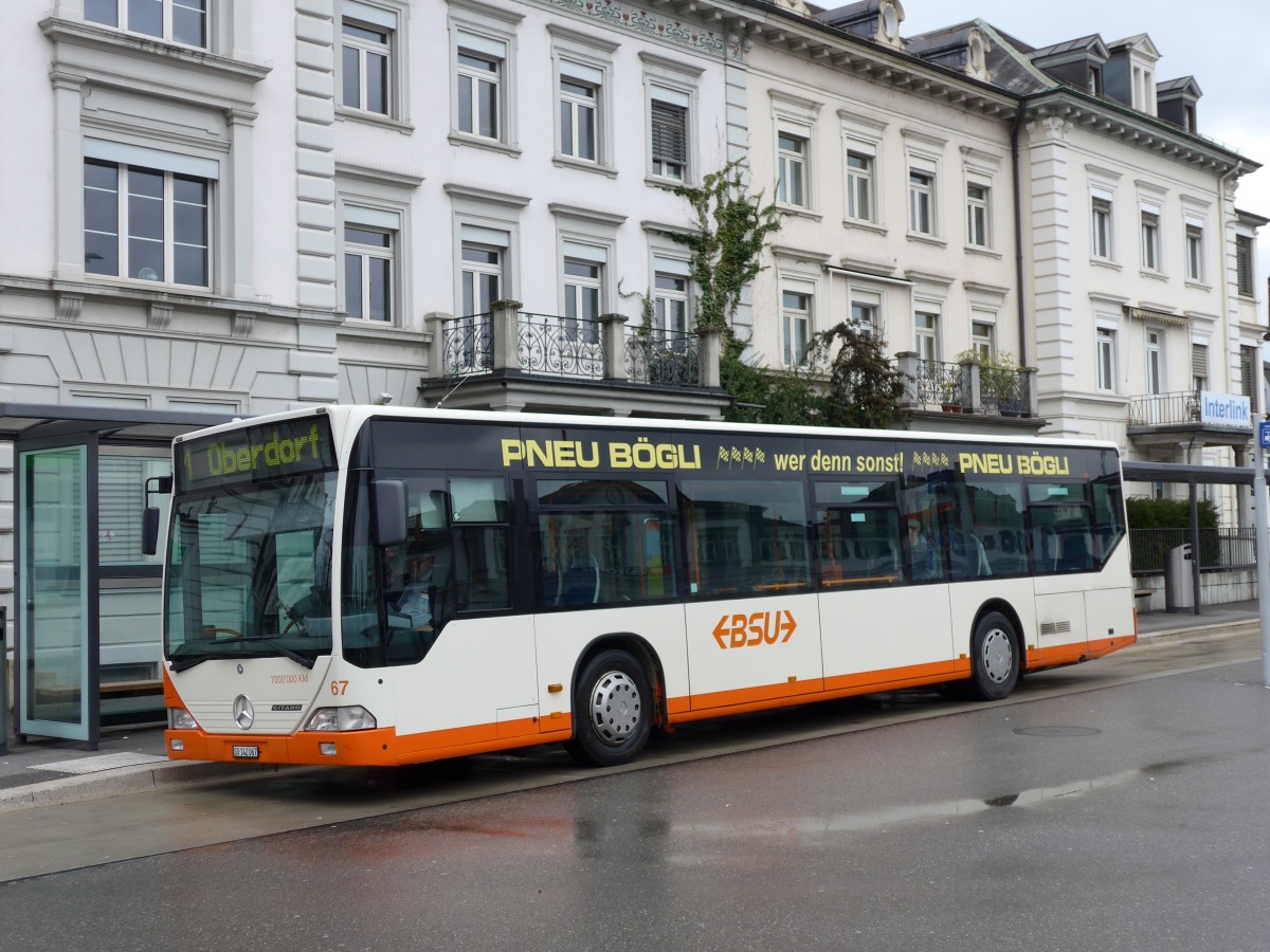 (149'368) - BSU Solothurn - Nr. 67/SO 142'067 - Mercedes am 23. M�rz 2014 beim Hauptbahnhof Solothurn