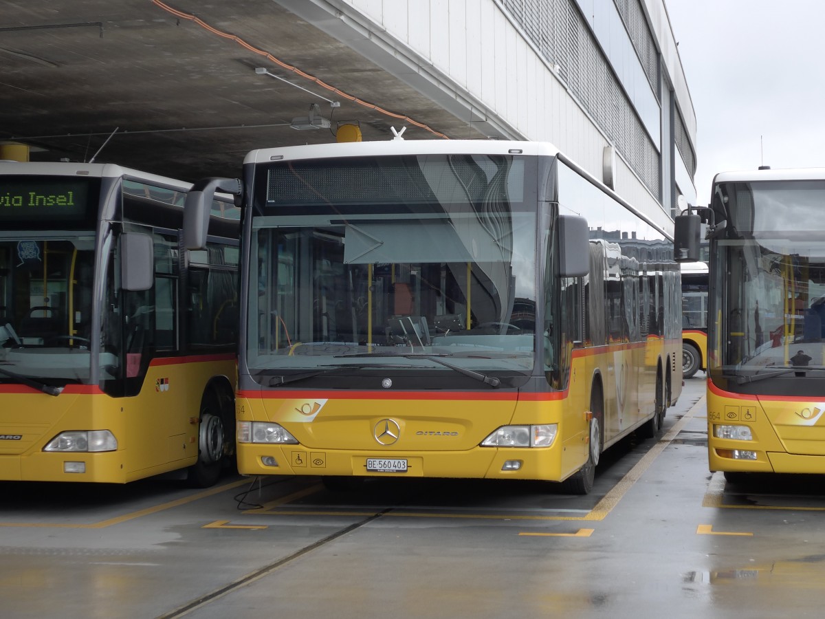 (149'377) - PostAuto Bern - Nr. 654/BE 560'403 - Mercedes am 23. M�rz 2014 in Bern, Postautostation
