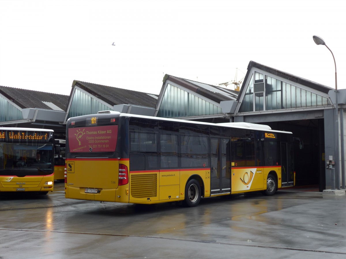 (149'381) - PostAuto Bern - Nr. 536/BE 734'536 - Mercedes am 23. M�rz 2014 in Bern, Postautostation