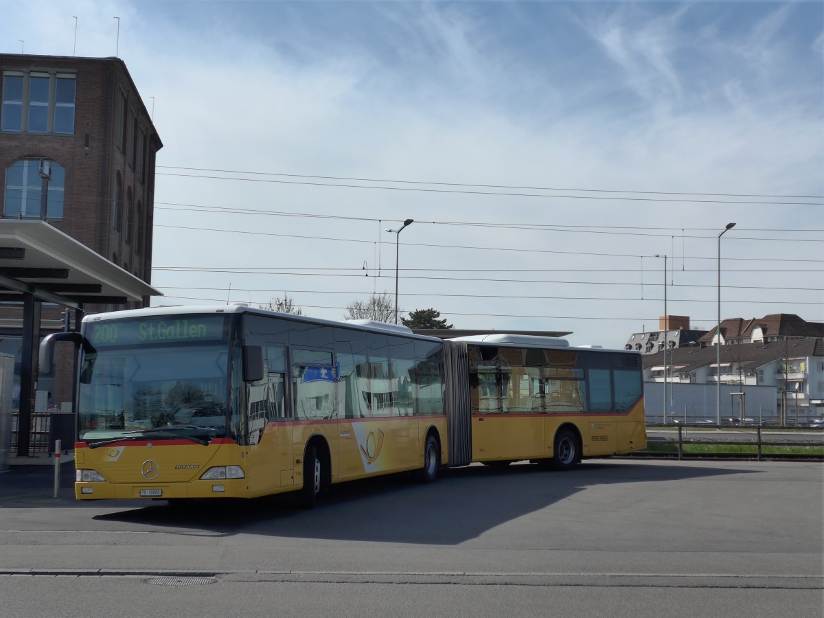 (149'444) - Eurobus, Arbon - Nr. 8/TG 18'880 - Mercedes am 29. M�rz 2014 beim Bahnhof Arbon