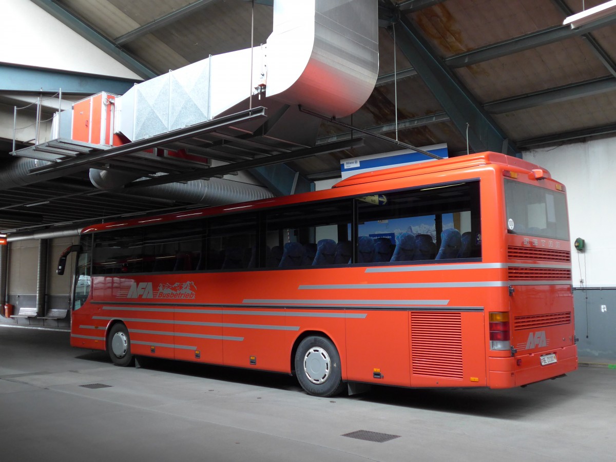 (149'611) - AFA Adelboden - Nr. 26/BE 21'181 - Setra (ex Nr. 16; ex Fr�hlich, D-Ludwigshafen/Rhein) am 12. April 2014 im Autobahnhof Adelboden