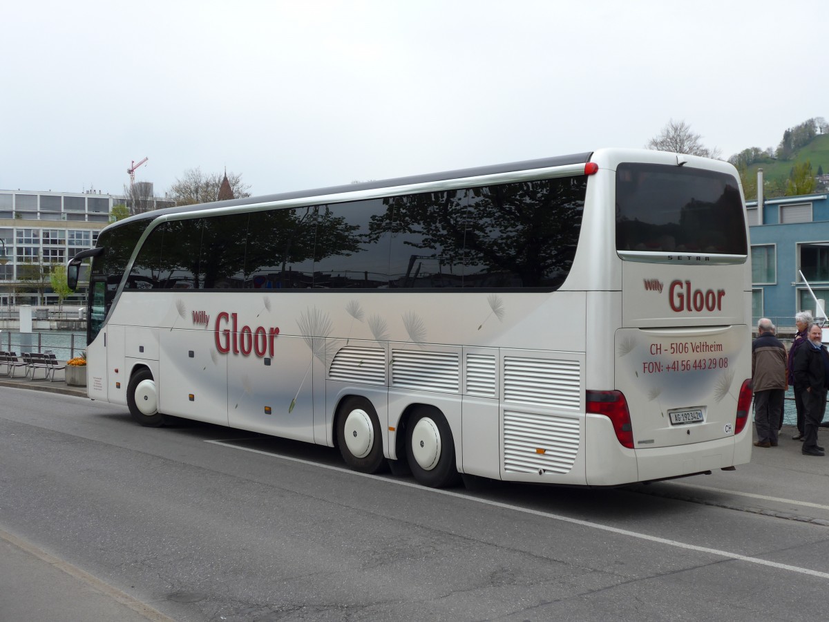 (149'661) - Gloor, Veltheim - AG 192'342 - Setra am 18. April 2014 bei der Schiffl�ndte Thun
