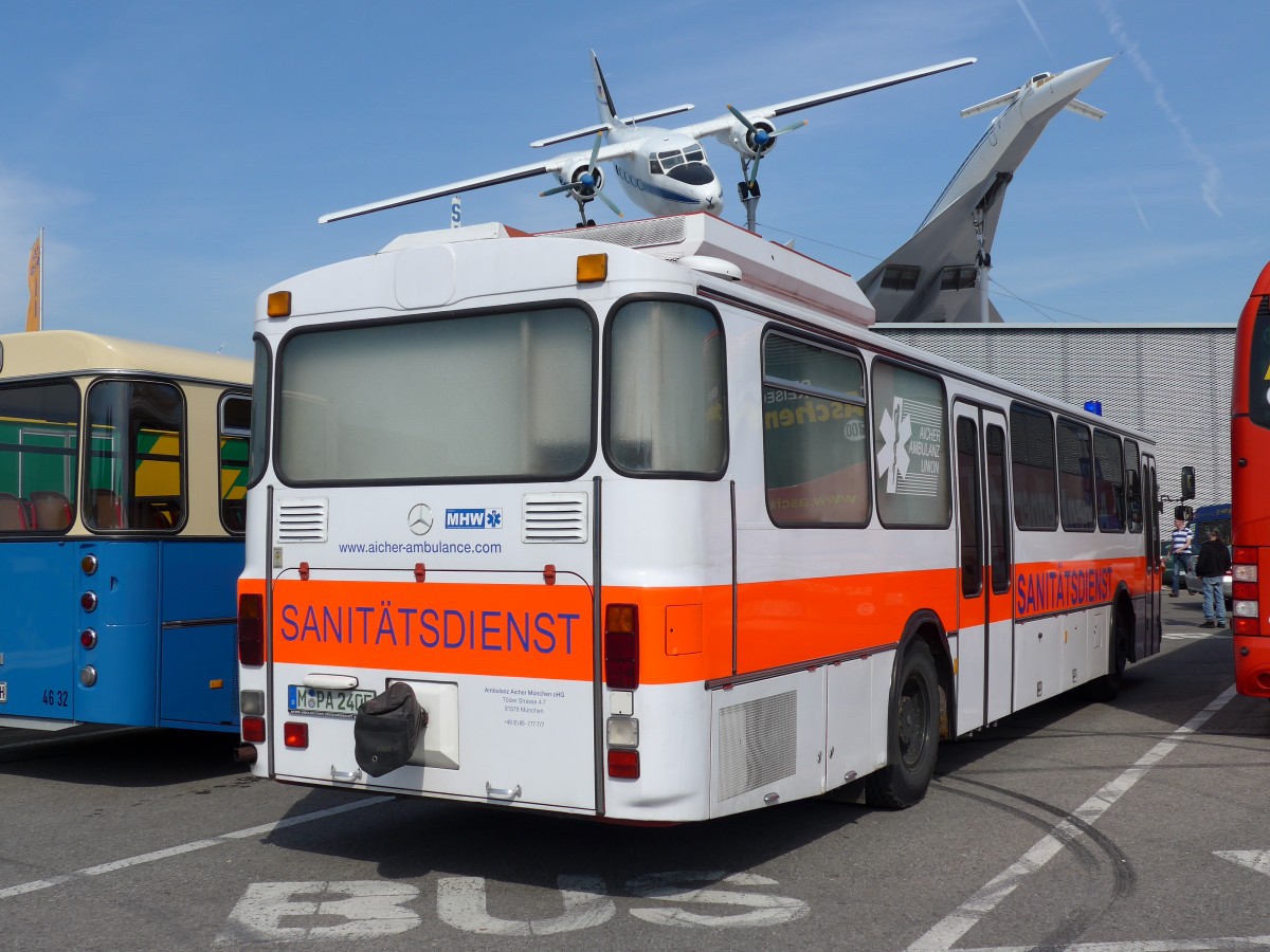 (149'754) - Ambulanz Aicher, M�nchen - M-PA 2405 - Mercedes am 25. April 2014 in Sinsheim, Museum
