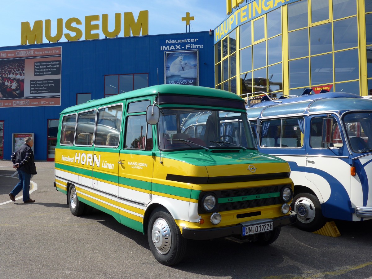 (149'765) - Horn, L�nen - UN 01'972H - Opel am 25. April 2014 in Sinsheim, Museum