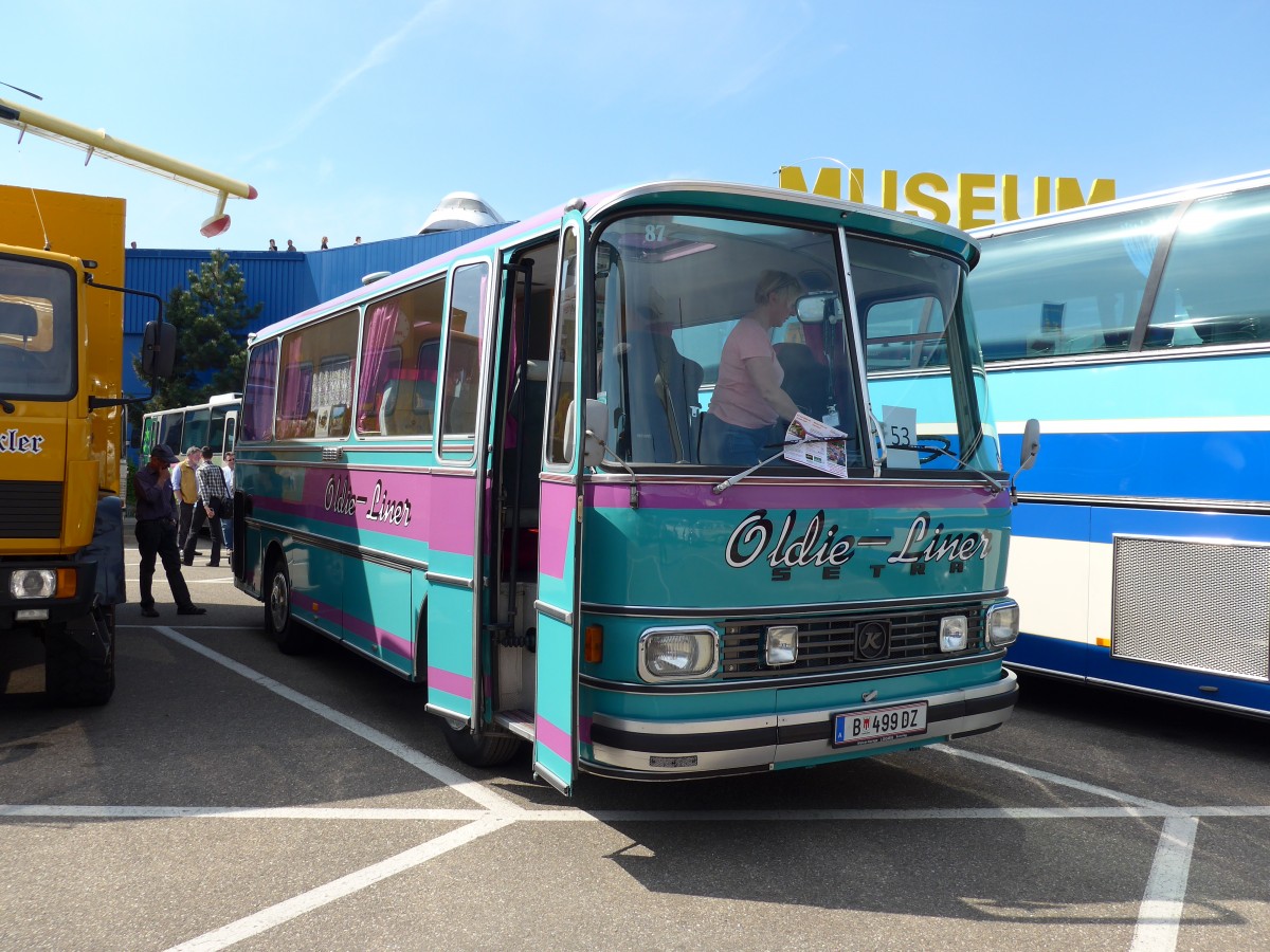 (149'807) - Aus Oesterreich: W�stner, Bezau - B 499 DZ - Setra am 25. April 2014 in Sinsheim, Museum