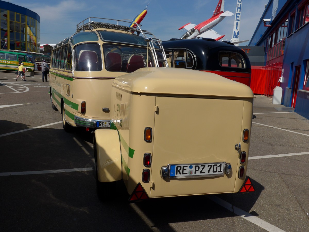 (149'843) - VRtours, Haltern - RE-PZ 701 - Westfalia Gep�ckanh�nger am 25. April 2014 in Sinsheim, Museum