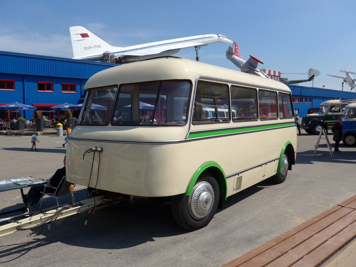 (149'862) - RegioBus, Mittweida - FG-RM 57H - Bautzen Personenanh�nger am 25. April 2014 in Sinsheim, Museum