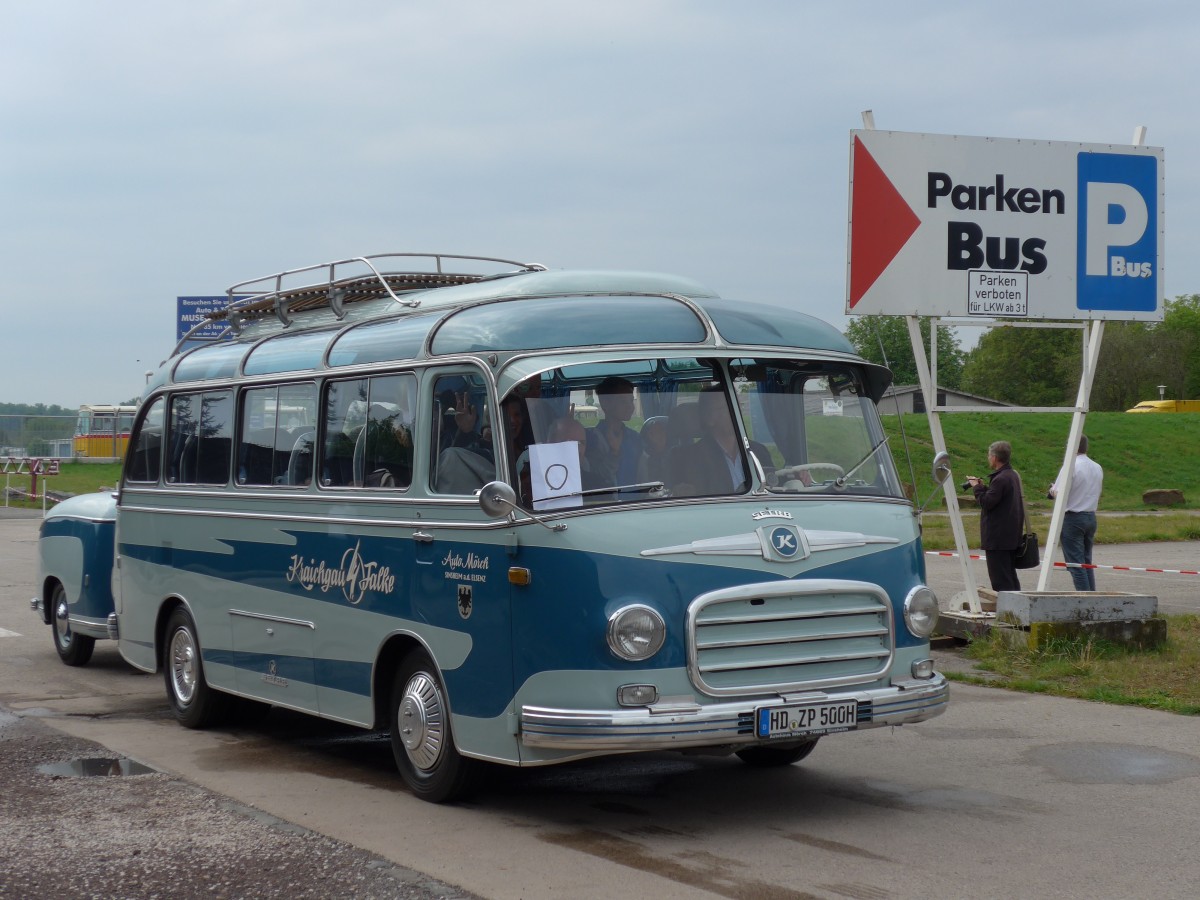 (150'144) - M�rch, Sinsheim - HD-ZP 500H - Setra am 26. April 2014 in Speyer, Technik-Museum
