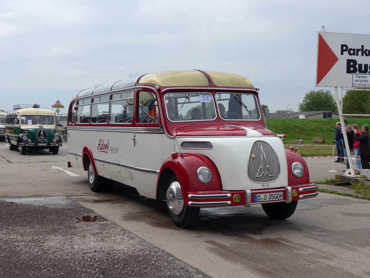 (150'161) - Adorf-Reisen, D�sseldorf - D-O 3500H - Magirus-Deutz am 26. April 2014 in Speyer, Technik-Museum