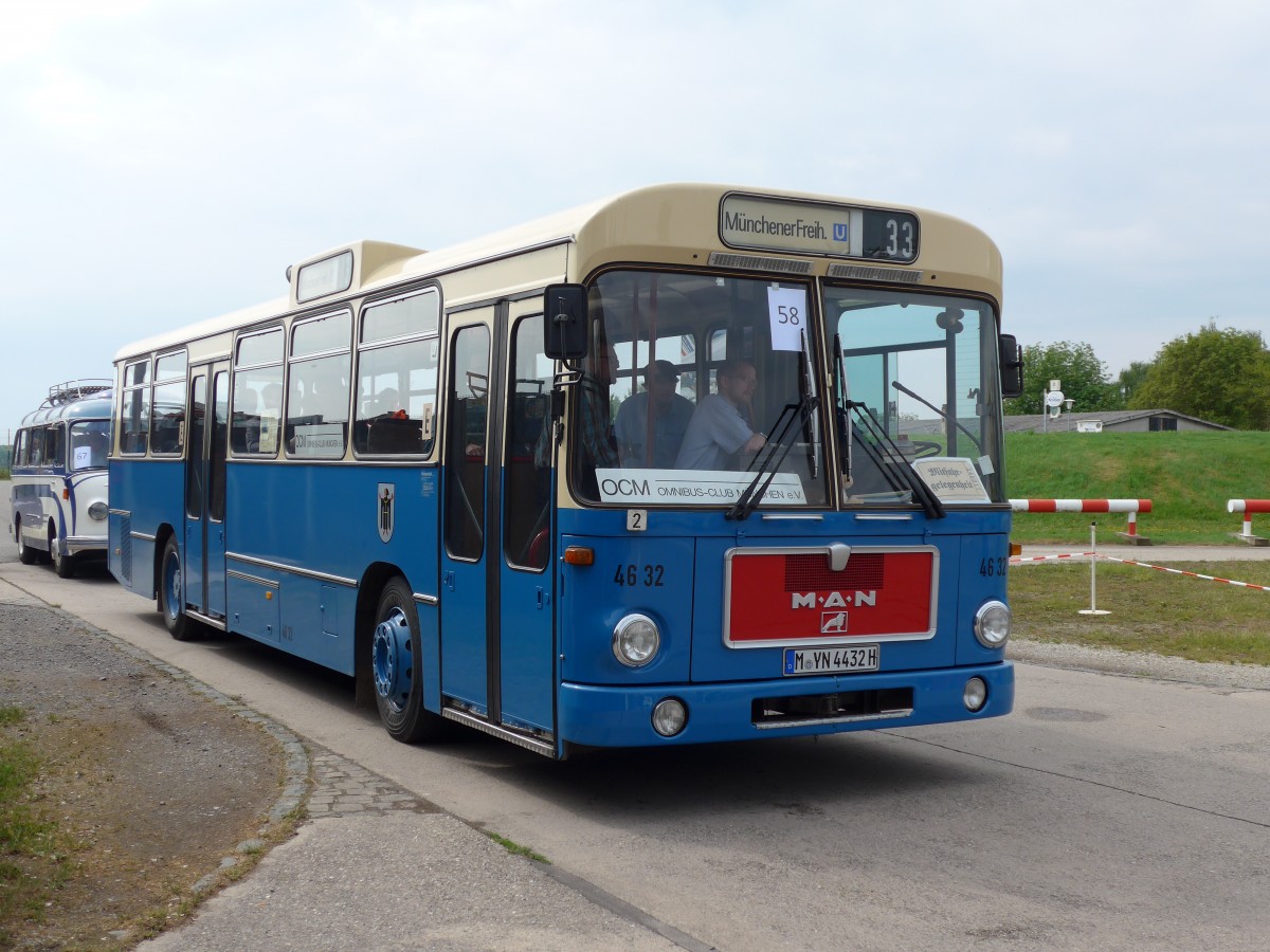 (150'199) - MVG M�nchen (OCM) - Nr. 4632/M-YN 4432H - MAN am 26. April 2014 in Speyer, Technik-Museum