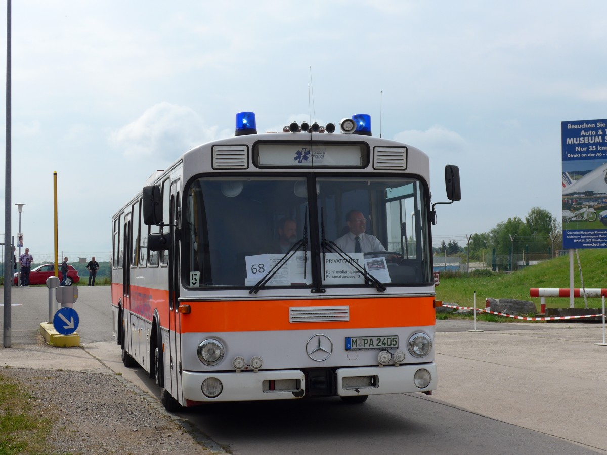 (150'210) - Ambulanz Aicher, M�nchen - M-PA 2405 - Mercedes am 26. April 2014 in Speyer, Technik-Museum