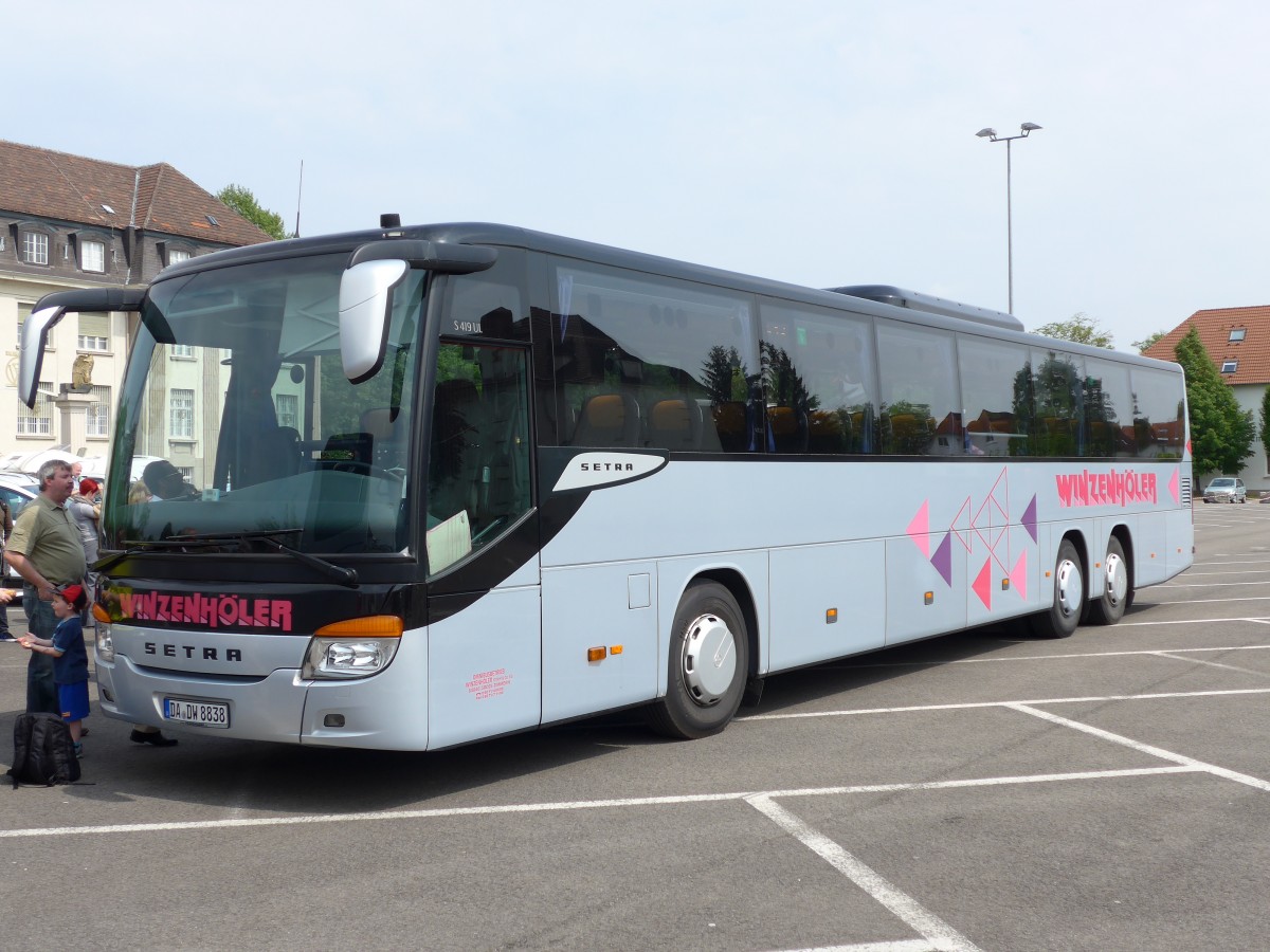 (150'297) - Winzenh�ler, Gross-Zimmern - DA-DW 8838 - Setra am 26. April 2014 in Speyer, Technik-Museum