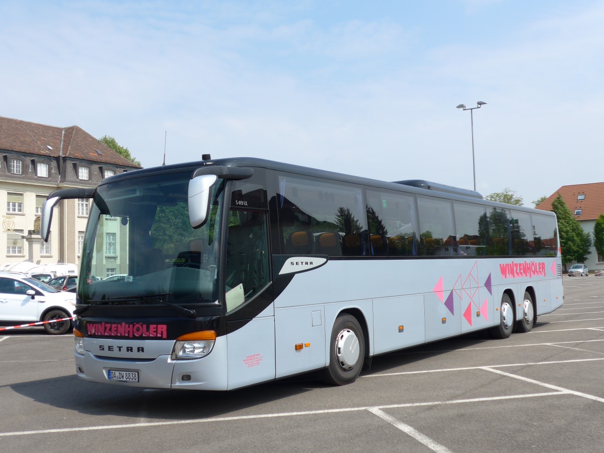 (150'307) - Winzenh�ler, Gross-Zimmern - DA-DW 8838 - Setra am 26. April 2014 in Speyer, Technik-Museum