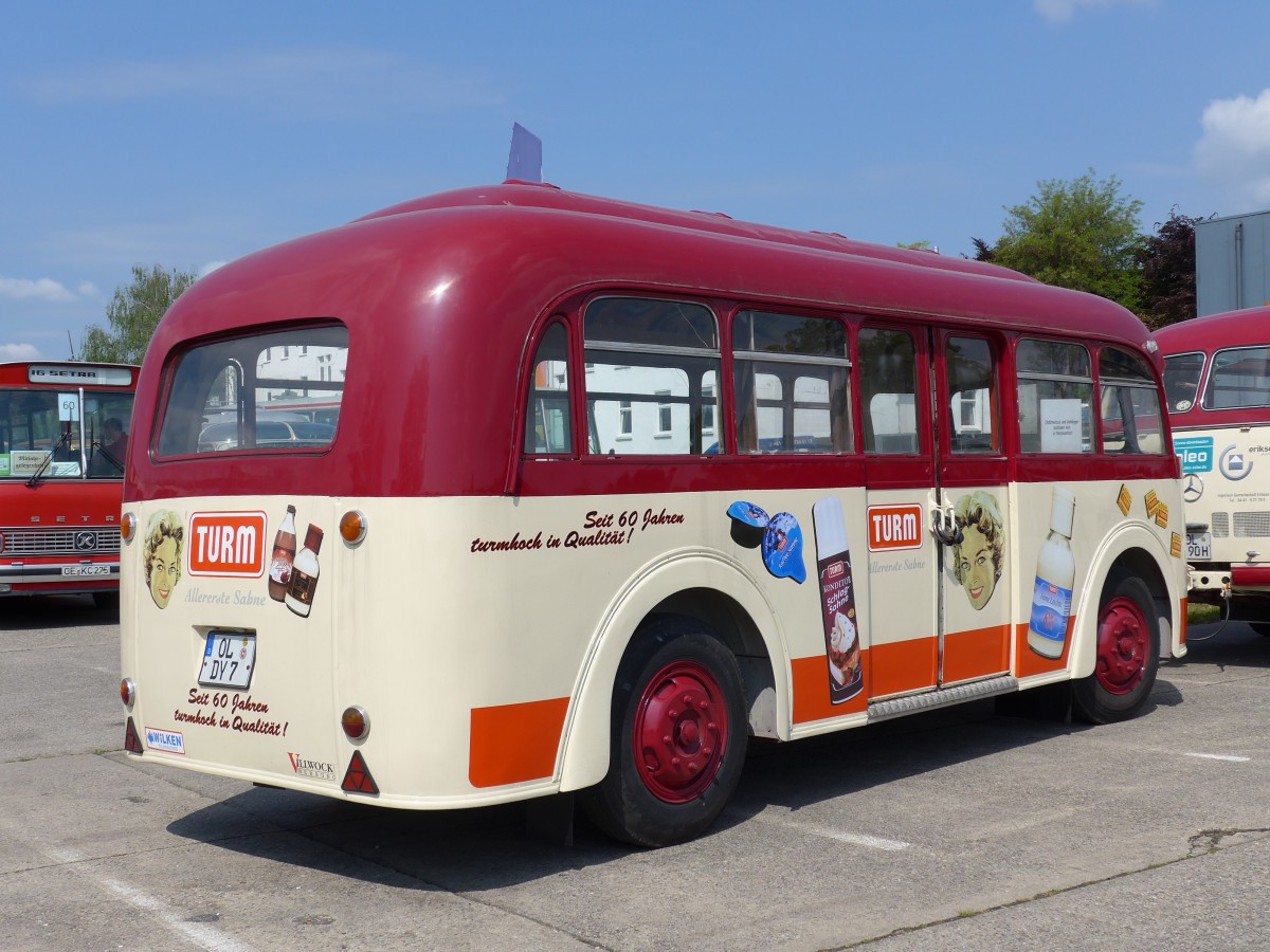 (150'419) - 1. MVC, Oldenburg - OL-DY 7 - Zuggabel Personenanh�nger am 26. April 2014 in Speyer, Technik-Museum