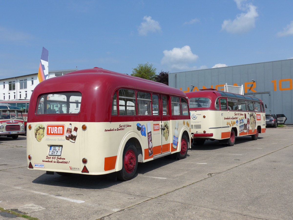 (150'421) - 1. MVC, Oldenburg - OL-DY 7 - Zuggabel Personenanh�nger am 26. April 2014 in Speyer, Technik-Museum