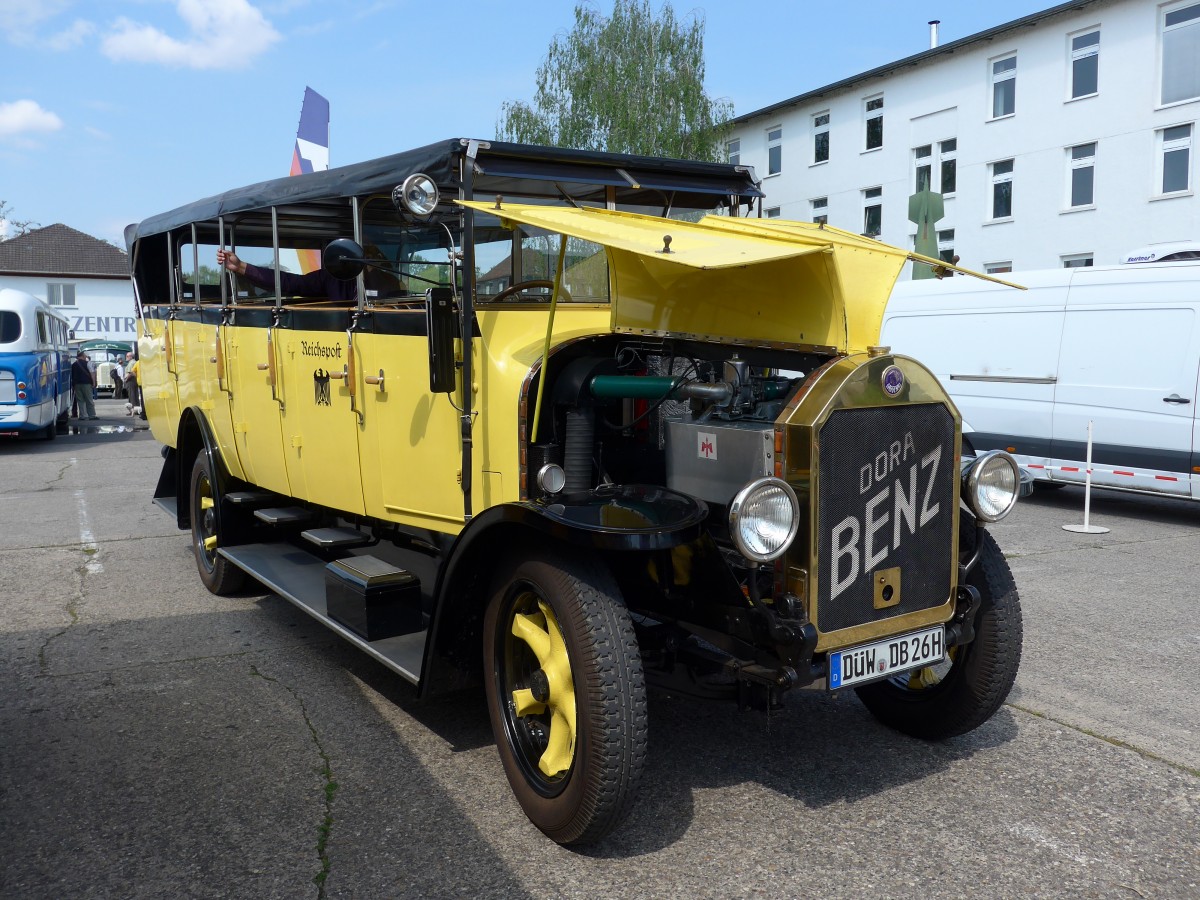 (150'425) - Wolf, Bad D�rkheim - D�W-DB 26H - Benz/Gaggenau (ex Deutsche Reichspost; ex Feuerwehrfahrzeug/DDR) am 26. April 2014 in Speyer, Technik-Museum