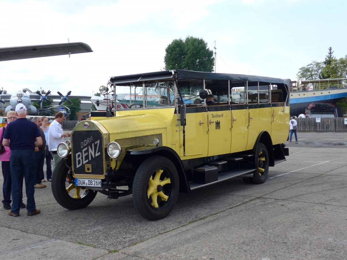 (150'495) - Wolf, Bad D�rkheim - D�W-DB 26H - Benz/Gaggenau (ex Deutsche Reichspost; ex Feuerwehrfahrzeug/DDR) am 26. April 2014 in Speyer, Technik-Museum